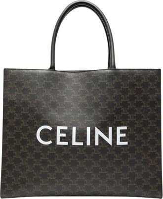 Celine Pre-owned Tote Bags, female, Brown, Size: ONE SIZE Pre-owned Shopping Tote Bag