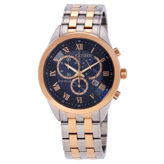 Citizen Chronograph GMT Blue Dial Mens Watch AT2606-51L