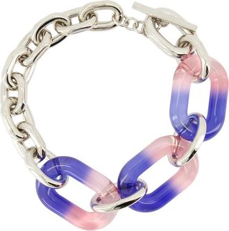 Paco Rabanne Necklaces, female, Gray, ONE SIZE, Tie and Dye Link Necklace