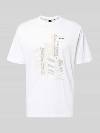 HUGO BOSS Regular Fit T-Shirt aus reiner Baumwolle in Weiss, Größe XXXL