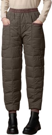 Generic Womens Thermal Winter Trousers - Down Filled Ski Pants with Elastic Waist and Pockets, Baggy Sarouel Design for Outdoor Activities Coffee