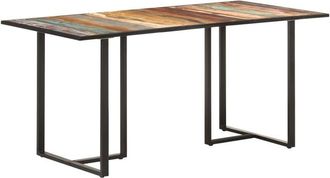 vidaXL Dining Table 160 cm Solid Reclaimed Wood Vidaxl