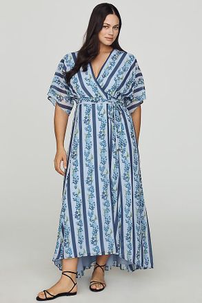 Hutch Iris Strapless Pleated A-Line Midi Dress