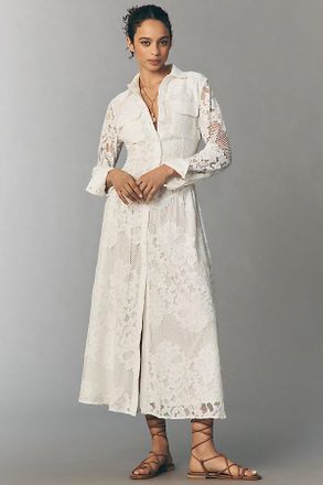 Bardot Agatha Lace Shirt Dress