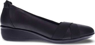 Revere Comfort Shoes Womens Seoul Demi-Wedge Loafer - Medium In Onyx