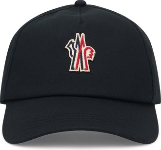 Moncler Mens Cotton Cap Blue Hat