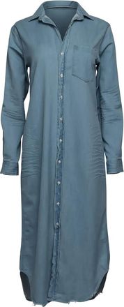 Frank & Eileen Abito Rory midi con bottoni - Blu