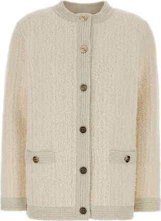Gucci Ivory Stretch Boucle Cardigan