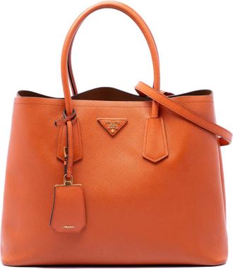 Prada Pre-owned Prada Medium Saffiano Cuir Double Handle Satchel Ladies 8UUK0IA9FDOI3FND