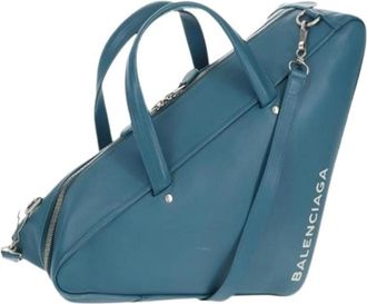Balenciaga Pre-owned Vintage Handbag - Dames - Vintage Handtas - Blauw - ONE Size - Leer - Vintage