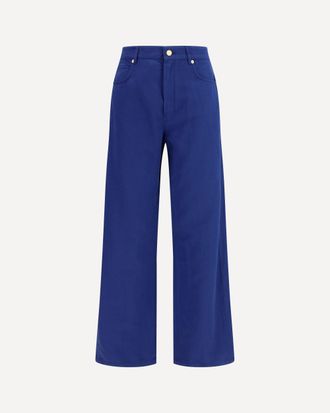Max Mara Cotton and linen Pants Female 46