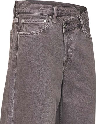 A Gold E Recycled Cotton Denim Jeans - Grey
