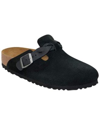 Birkenstock Boston Braided Suede Sandal
