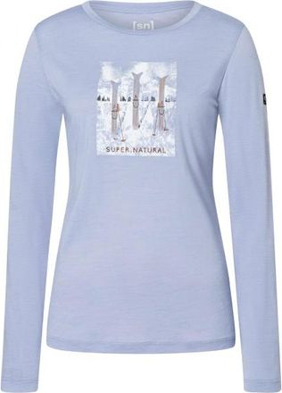 super.natural Triple Ski L/S Merinolongsleeve f&uuml;r Damen | lila
