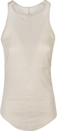 Rick Owens Beige Crew Neck Tank Top