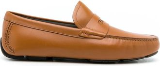 Ferragamo Mens Brown Loafers, US Size 7.5