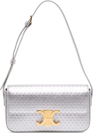 Celine Pre-owned Celine Triomphe All Over Laminated Calfskin Claude Shoulder Bag Ladies BV9PRWAJR1JUO2R8
