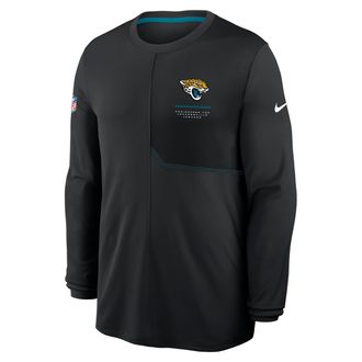 Nike Jacksonville Jaguars Sideline Coach Nike Mens Dri-FIT NFL Long-Sleeve Top in Black | 03B1066K9N-B8B
