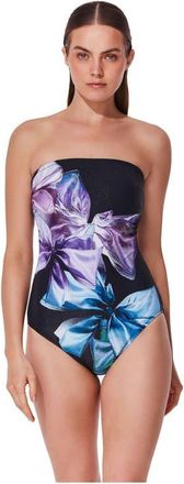 Gottex Pretty Women Bandeau One Piece in Black at Nordstrom, Size 16