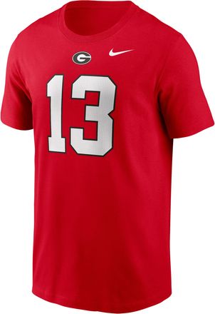 Nike Georgia Nike Mens College T-Shirt in Red | N19965NCP6-C92