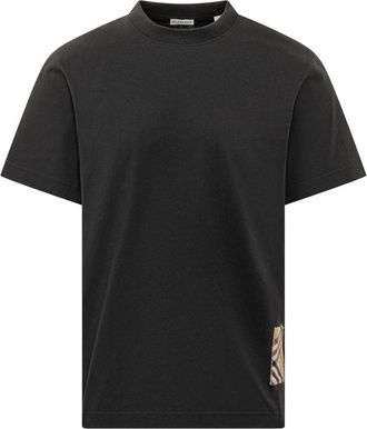 Burberry Seth Cash Lbl T-Shirt - Heren - T-shirts - Zwart - XL - Katoen - Tops