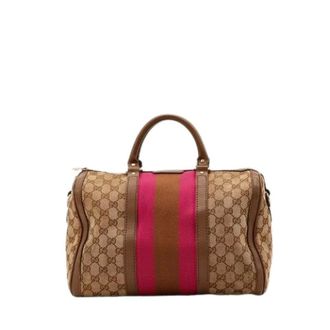 Gucci Pre-owned Handbags, female, Brown, Size: ONE SIZE Pre-owned Le Joy Boston