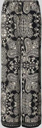 Only Loose Fit Weite Hose aus reiner Viskose Modell EMZA AJA in Black, Gr&ouml;&szlig;e XL