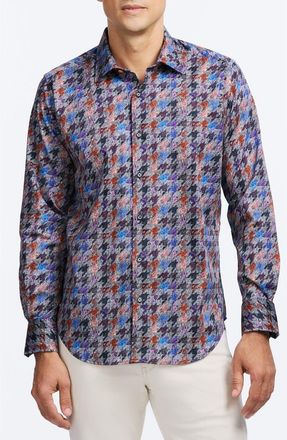 Robert Graham Darcy Button-Up Shirt in Blue Multi at Nordstrom, Size Xxx-Large
