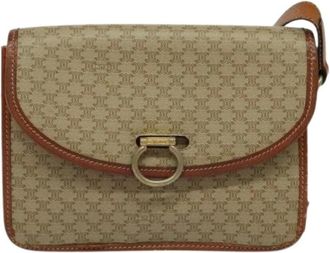 Celine Pre-owned Cross Body Bags, female, Beige, Size: ONE SIZE Pre-owned Canvas Cross Body Bag