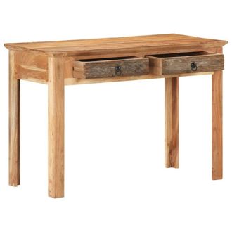 Berkfield Home Desk 110x50x75 cm Solid Reclaimed Wood in Brown | Size: 110 x 50 x 75 cm