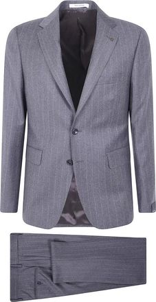 Tagliatore Bruce Single-Breasted Colbert - Heren - Pakken - Grijs - Maat: 2XL Wol