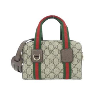 Gucci Pre-owned Ophidia GG Supreme Boston Bag - Dames - Pre-owned - Veelkleurig - Maat: ONE Size Taf