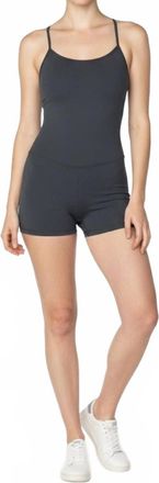 Cotton On Solid Shapewear Romper In Dark Gray