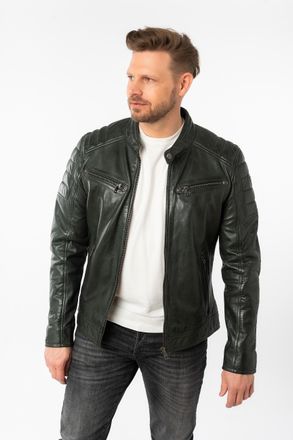 Mauritius Lederjacke MAURITIUS MMDerry, Herren, Gr. M, gr&uuml;n (dunkelgr&uuml;n), Obermaterial: 100% Schafsleder. Futter: 100% Baumwolle. &Auml;rmelfutter: 100% Polyester, u