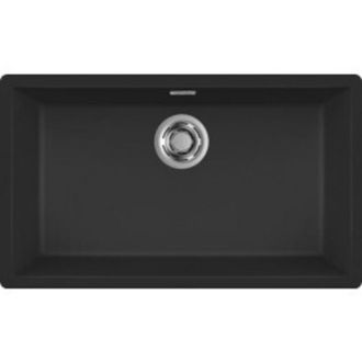 Elleci Lavello Elleci Incasso 1 vasca 75,6x45,6 Zen 130 Keratek Plus Nero Black Assoluto LKZ13086