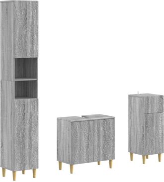 vidaXL Juego De Armarios De Ba&ntilde;o De 3 Piezas Delft Vidaxl