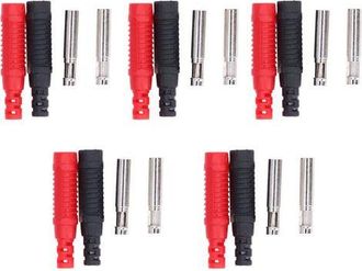 OEM Conector Banana De Lat&oacute;n Ulisem, Conector Banana Hembra, Conector Jack Blindado De Seguridad Aislado, Tipo Linterna Pa, 30 V Ca-60 V Cc - Paquete De 5