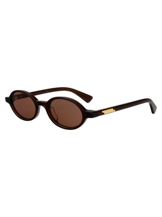 Bottega Veneta Unisex Sunglasses Bv1388s Brown Acetate