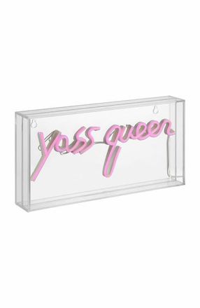 Jonathan Y Designs Yass Contemporary Glam Acrylic Box USB Operated LED Neon Light in Pink at Nordstrom