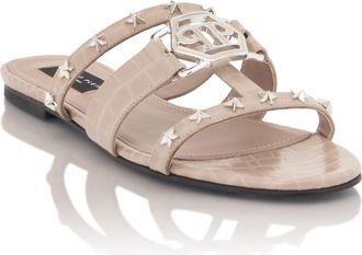 Philipp Plein Cocco Print Slides Stars Hexagon