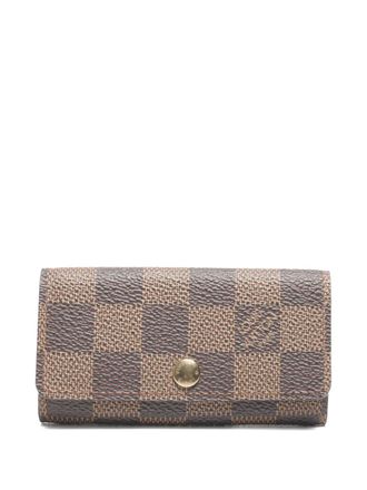 Louis Vuitton Portachiavi in pelle Damier &Eacute;b&egrave;ne 2004 - Marrone