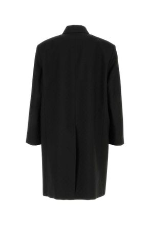 Gucci Mens Black Polyester Blend Coat Mix Cappotti