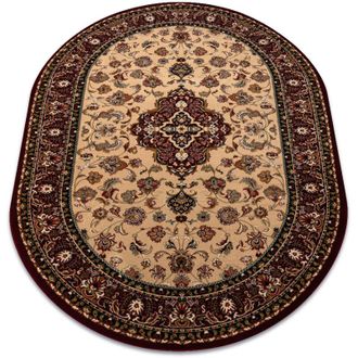 RugsX Rugsx - Alfombra De Lana Omega Oval Orion Roset&oacute;n Rub&iacute; Claro 2 Red 170x235 Cm