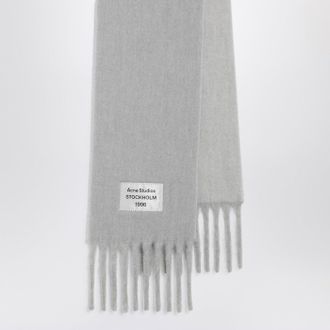 Acne Studios Grey/Light Grey Scarf In Wool And Alpaca Blend