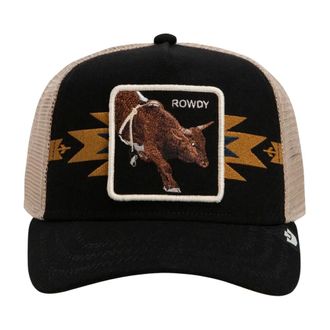 Goorin Brothers Rowdy Trucker Cap - Heren - Accessoires - Zwart - Maat: ONE Size Katoen