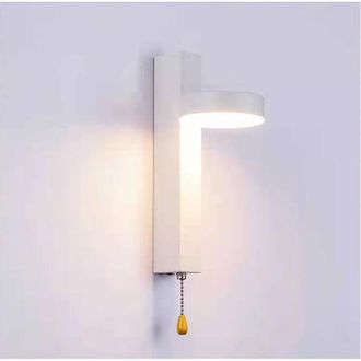 OEM [mai Usato]applique Da Parete, 9 W, Tricolore, Con Interruttore A Tirante, Per Soggiorno, Camera Da Letto, Vano Scale E Cucina. Colore Bianco