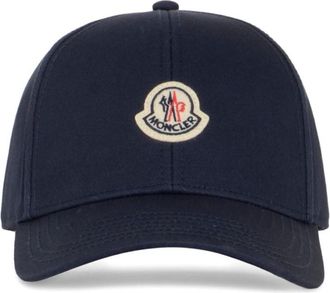 Moncler Navy Blue Logo Baseball Hat