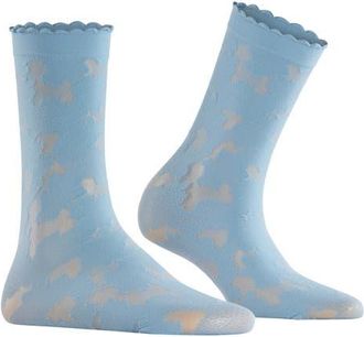 Falke Hydrangea 20 Denier Dress Socks in Sky Blue at Nordstrom, Size 35-38