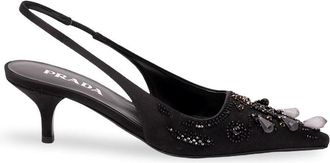 Prada Raso Slingback Pumps