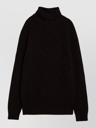 Prada turtleneck sweater knitted cuffs and hem